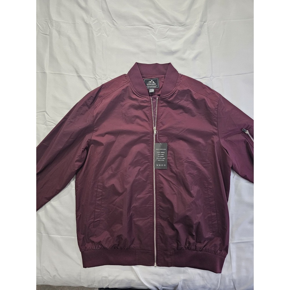 Crysully Leisure Marroon Bomber Jacket Size XXL